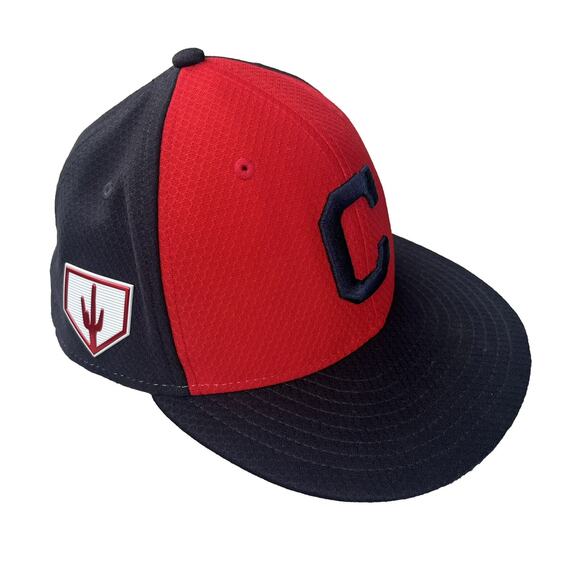 Cleve Indians Guardians Baseball New Era 59Fifty Spring Cactus 6 7/8 Hat Cap MLB - Picture 1 of 7